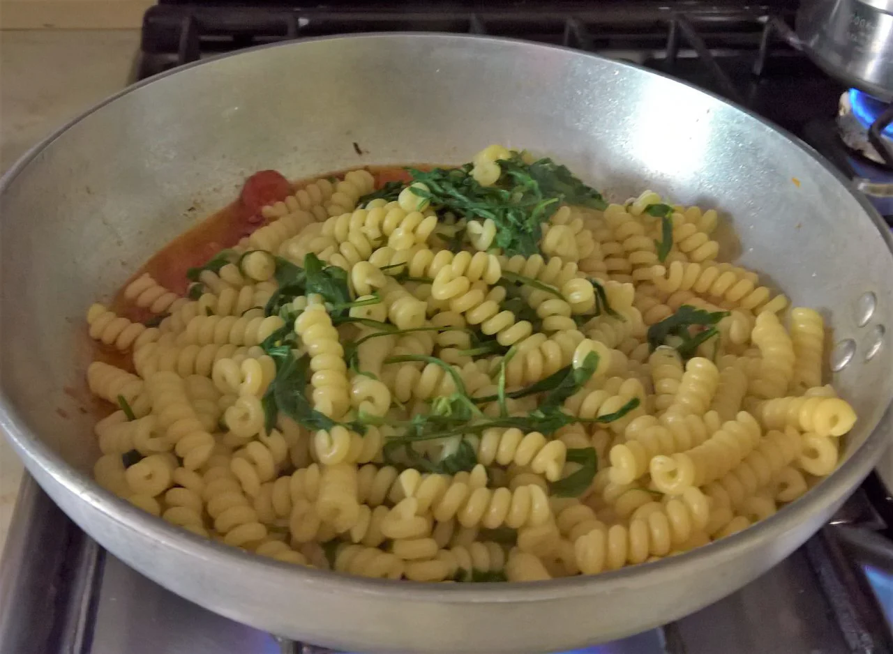 Pasta con la rugola